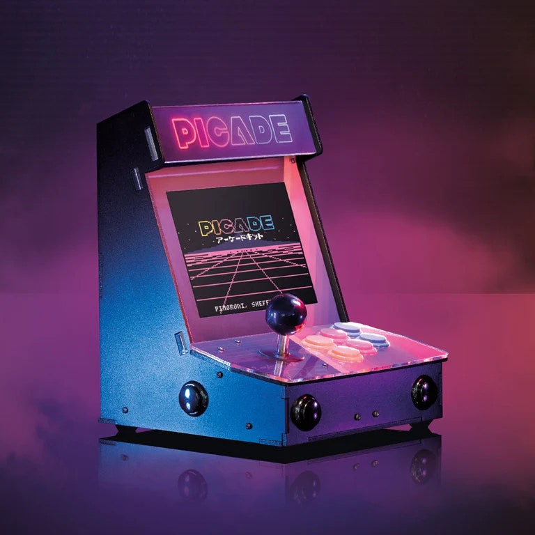 Jeu d'arcade Picade sur fond rétro