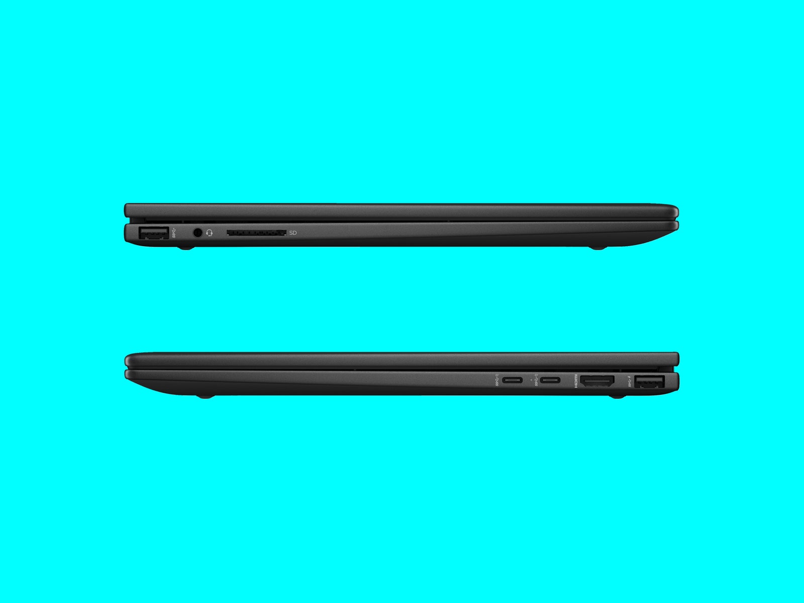 Vues latérales de l'ordinateur portable HP Envy x360